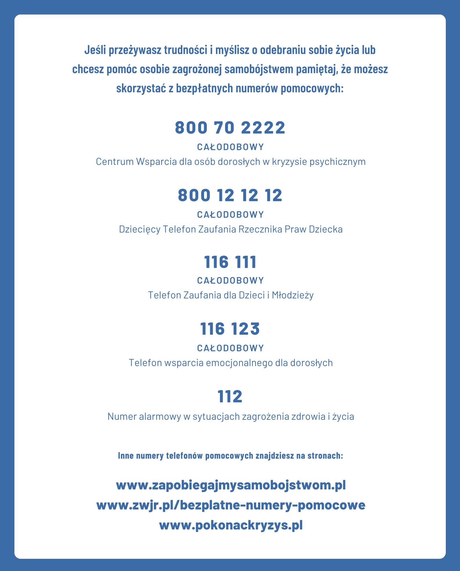 nr telefonu wsparcia